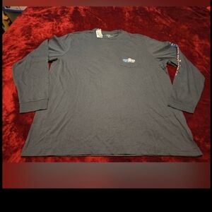 Vineyard Vines Charcoal Long Sleeve Tee